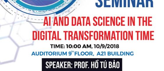 Seminar: “AI and data science in the digital transformation time”