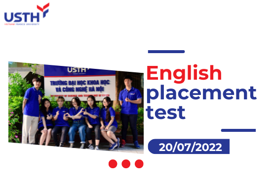 English placement test for students applying in 2022 – 2023 academic year – USTH