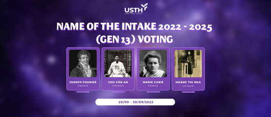 Name of the intake 2022 – 2025 (GEN 13) voting
