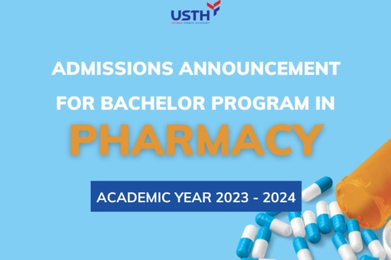 Admissions announcement for Bachelor program in Pharmacy