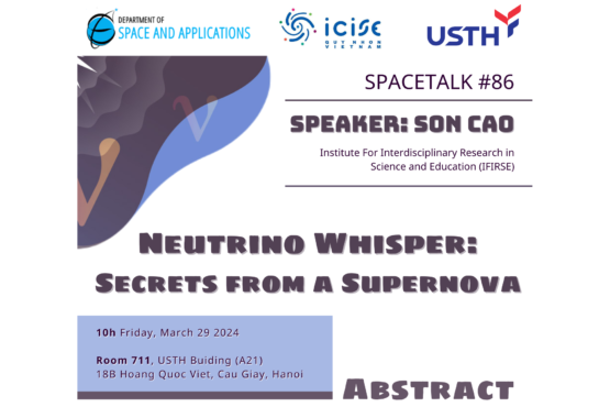 SpaceTalk NO. 86: Neutrino Whisper: Secrets from a Supernova