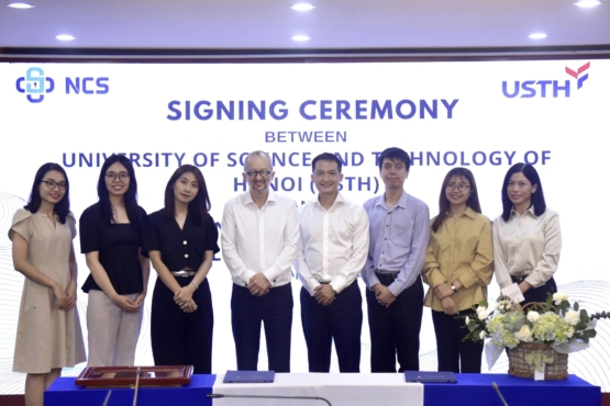 USTH signed the cooperation agreement with Vietnam National Cyber Security Technology Corporation (NCS)