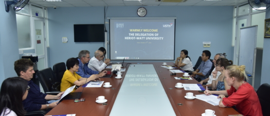 Meeting between USTH and Heriot-Watt University, United Kingdom, on the cooperation plan