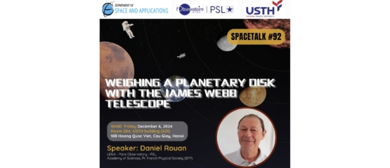 SpaceTalk NO. 92: Weighing a planetary disk with the James Webb Space Telescope