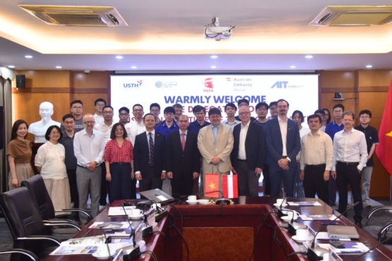 USTH and Austrian Institute of Technology join forces to strengthen digital cooperation