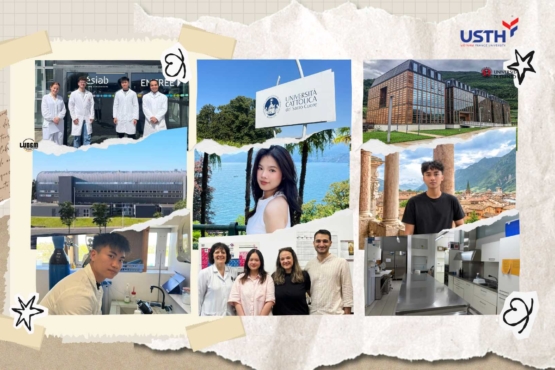 USTH Food Science and Technology students embark on research internships in Europe