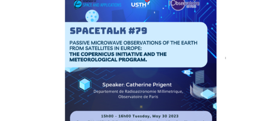 SpaceTalk NO. 79: Passive microwave observations of the Earth from satellites in Europe: the Copernicus initiative and the meteorological program