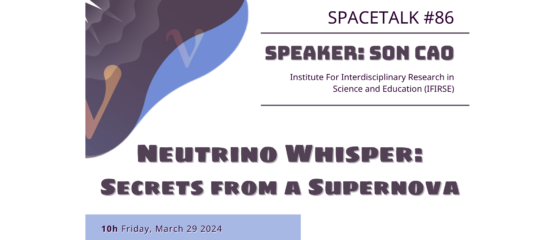 SpaceTalk NO. 86: Neutrino Whisper: Secrets from a Supernova