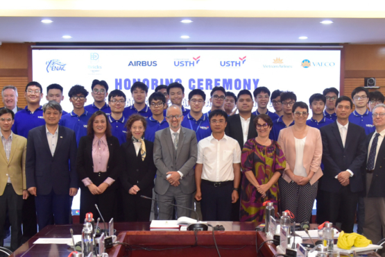 Lễ tôn vinh thành tựu hợp tác giữa USTH, Airbus, Bricks, ENAC, Consortium USTH, Vietnam Airlines và VAECO, giai đoạn 2018-2023