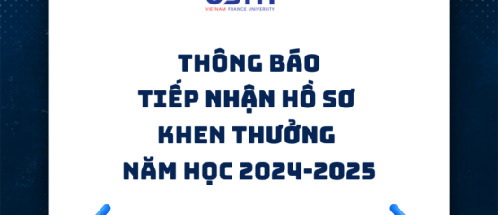 Thông báo tiếp nhận hồ sơ khen thưởng năm học 2024-2025