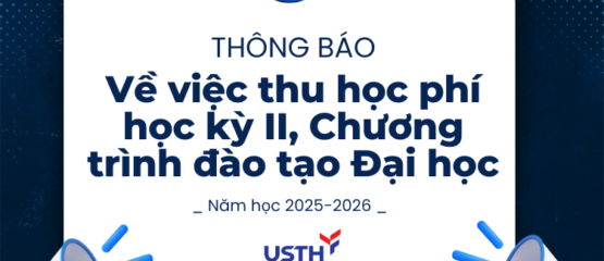 Thông báo thu học phí học kỳ II năm học 2025–2026 (Hệ đại học)
