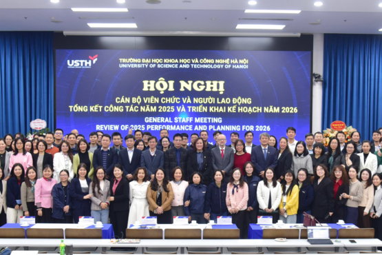Hội nghị Tổng kết năm 2025 và kế hoạch năm 2026: USTH tăng tốc đổi mới, khẳng định vai trò trường ĐH nghiên cứu quốc tế
