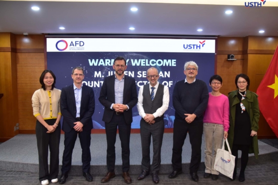 Đoàn công tác của Cơ quan Phát triển Pháp (AFD) đến thăm và làm việc tại USTH