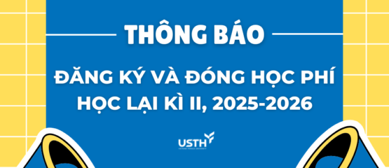 Đăng ký và thu tiền học lại/học bổ sung tín chỉ, học kì 2, 2025-2026