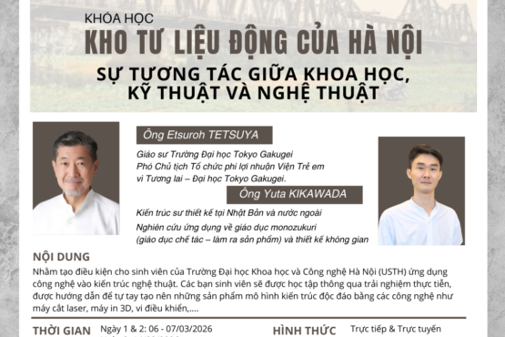 Khóa học đặc biệt về Kho tư liệu động của Hà Nội: Sự tương tác giữa Khoa học, Kỹ thuật và Nghệ thuật