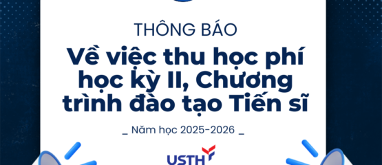 Thông báo thu học phí học kỳ II năm học 2025–2026 (Chương trình đào tạo trình độ Tiến sĩ)