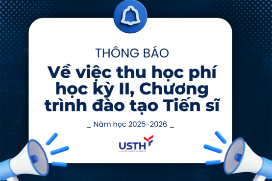 Thông báo thu học phí học kỳ II năm học 2025–2026 (Chương trình đào tạo trình độ Tiến sĩ)