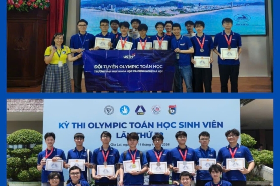 Sinh viên USTH đạt thành tích cao tại Kỳ thi Olympic Toán học sinh viên và học sinh toàn quốc lần thứ 32