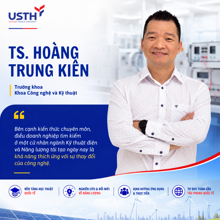 Tiến sĩ Hoàng Trung kiên- Trưởng khoa Công nghệ và Kỹ thuật