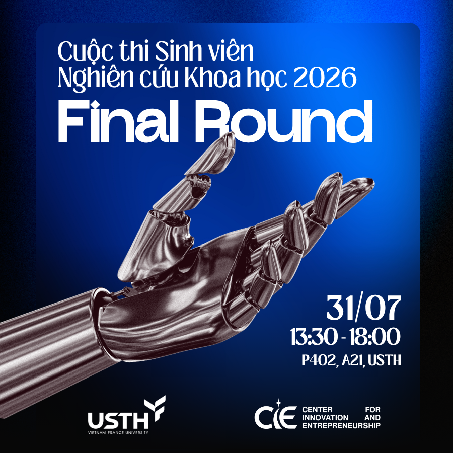 Vòng chung kết cuộc thi “Sinh viên Nghiên cứu Khoa học USTH 2026”