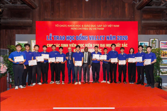 21 sinh viên, học viên và nghiên cứu sinh USTH nhận Học bổng Vallet 2026