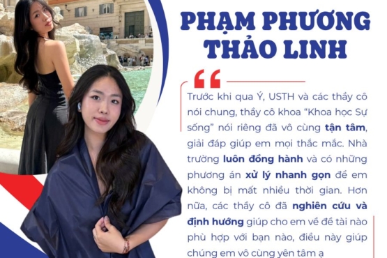 Hành trình trưởng thành của sinh viên USTH qua ba tháng thực tập nghiên cứu tại nước Ý