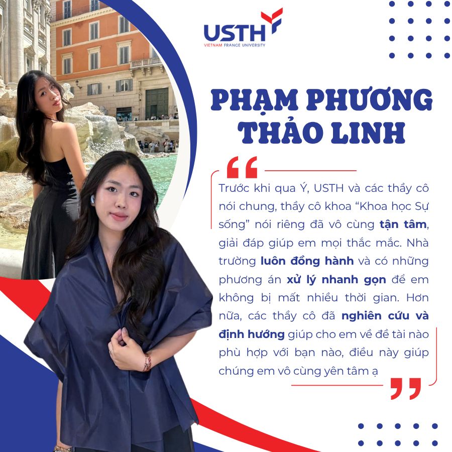 Phương Thảo Linh, sinh viên năm ba ngành Công nghệ sinh học - Phát triển thuốc (BDD)
