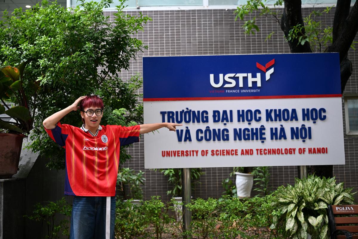 Nguyễn Minh Hiếu - sinh viên năm 2 ngành Dược học, Phó Chủ tịch FrancDanc, Trường Đại học Khoa học và Công nghệ Hà Nội
