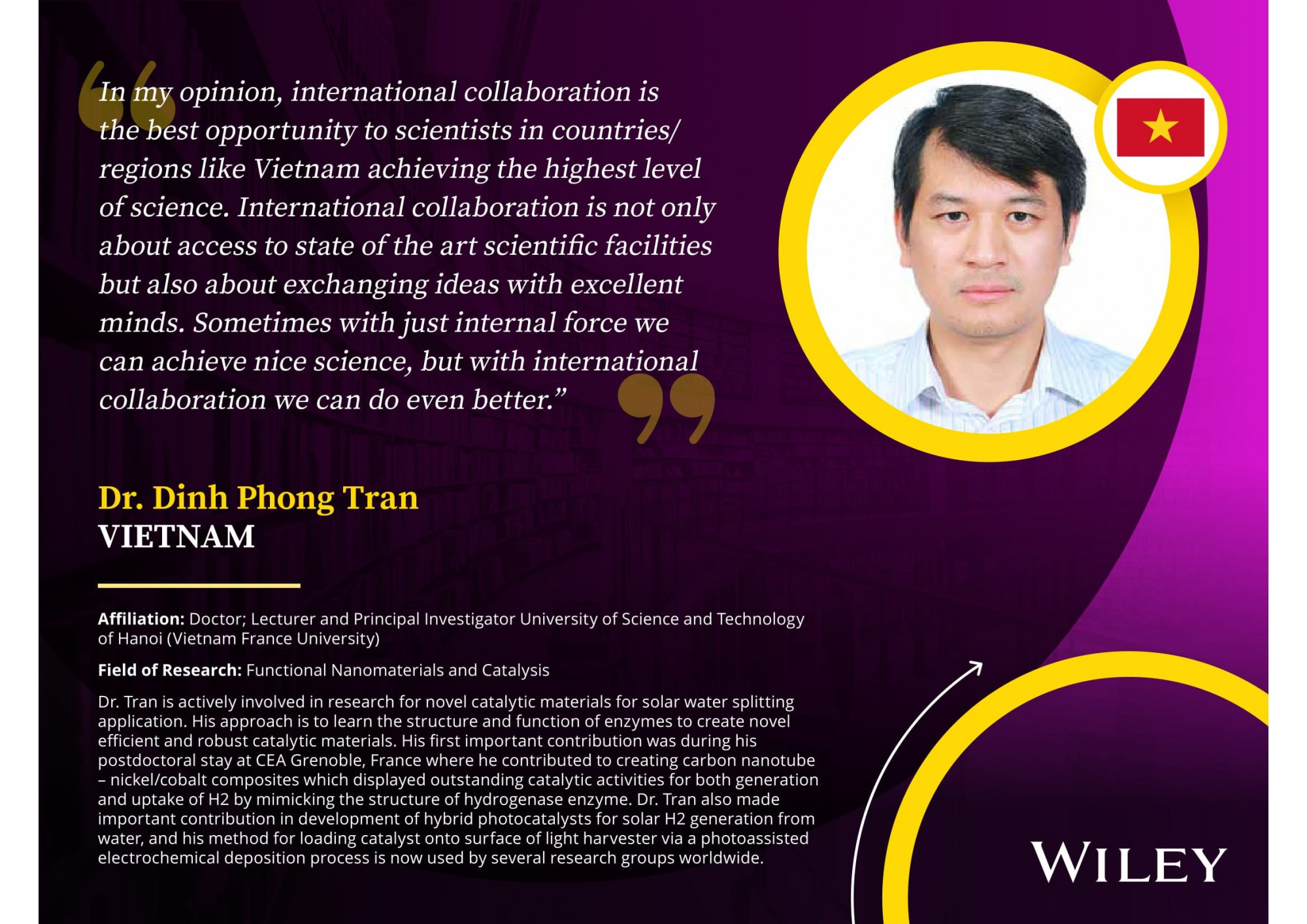 Dr. Tran Dinh Phong in the list of the top 17 nominees 
