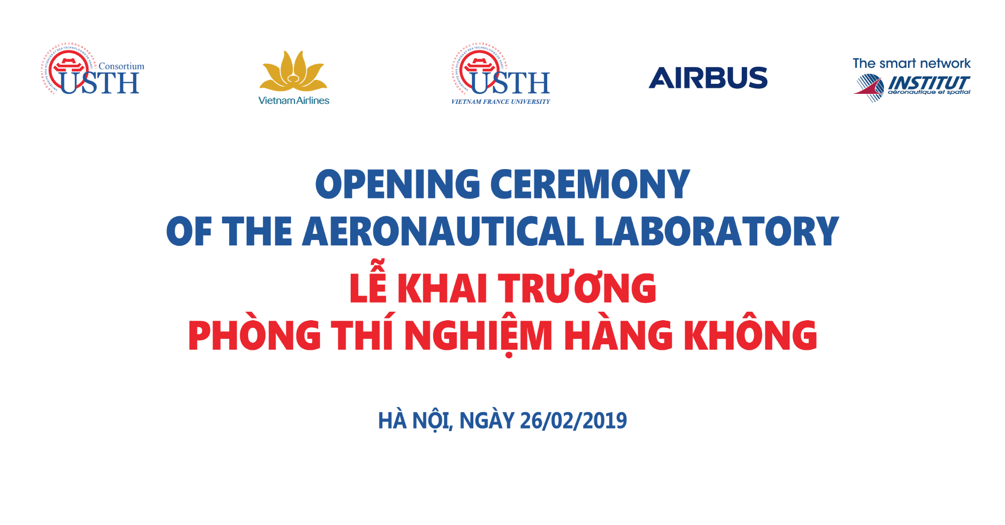 Opening Ceremony of the Aeronatical Laboratory USTH