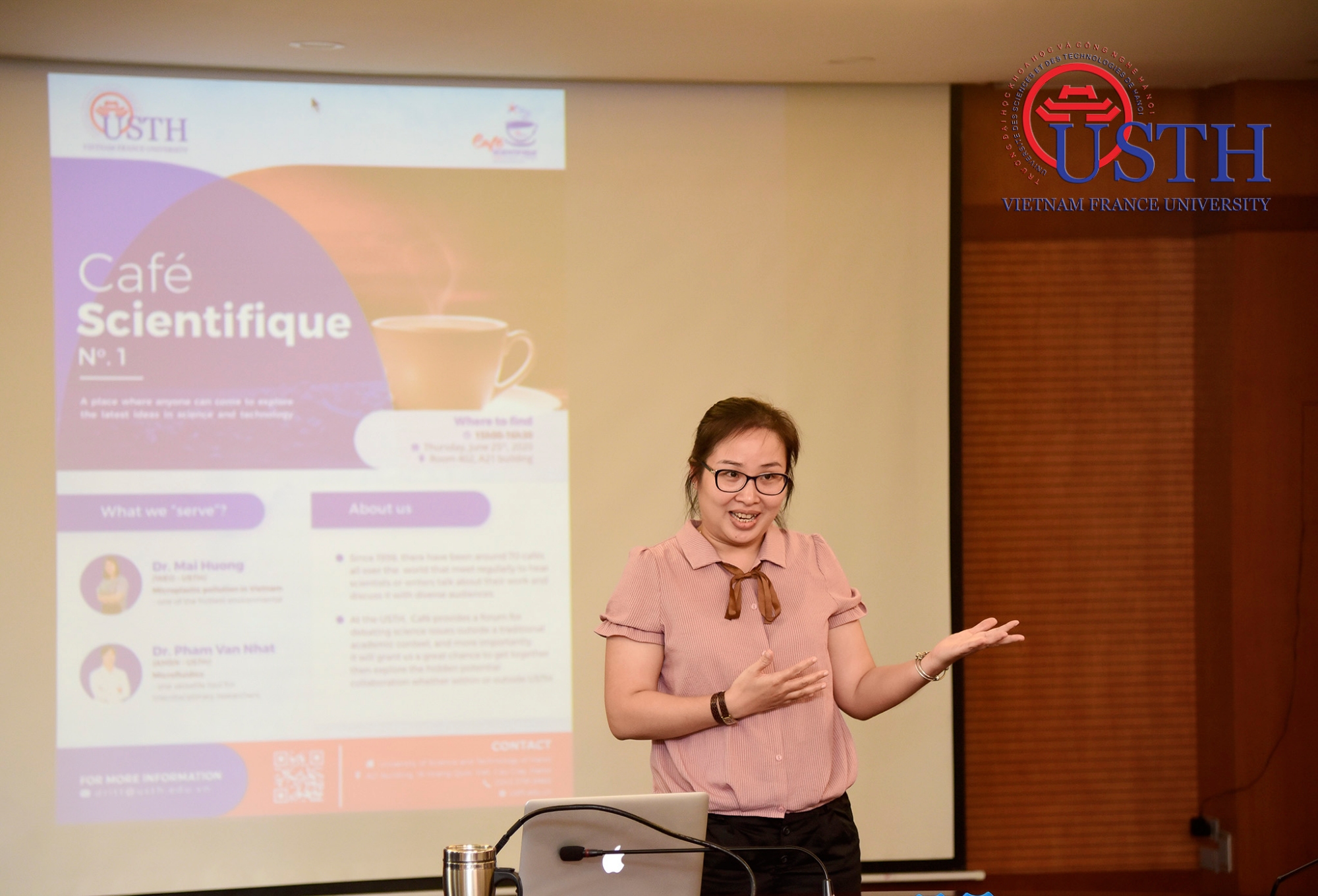 usth organised the first event of cafe scientifique series 2