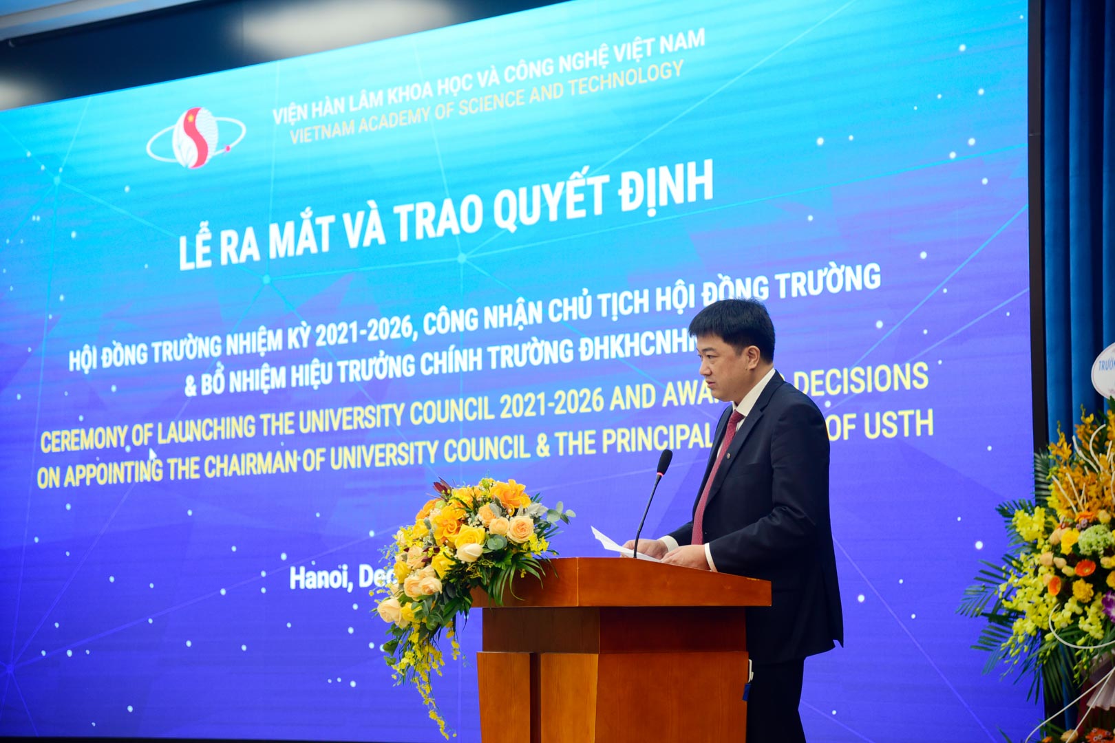 GS TS Chu Hoàng Hà, Phó chủ tịch Viện Hàn lâm, Tân Chủ tịch Hội đồng trường nhiệm kỳ 2021 2026